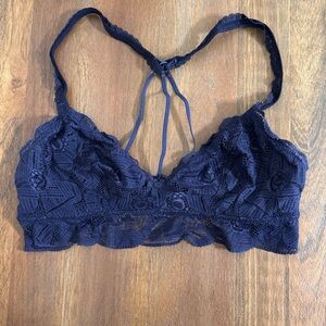 Navy Aerie Lace Bralette